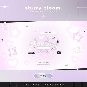 Minimalist animated screens - Animated scenes for twitch -  Aesthetic screens - Animated screens - Twitch Ovelay - Twitch - Stream