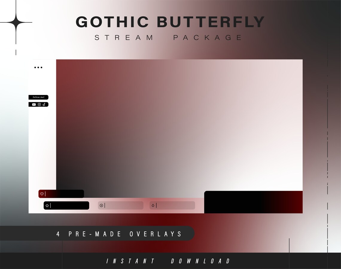 Streaming Layout Minimal Minimal Twitch Pack - Animated Minimal Stream Pack - Streaming Scenes ...