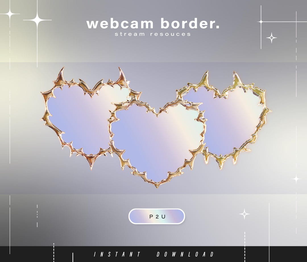 Animated Webcam Border - Webcam Chain Border - Aesthetic Camera Border ...