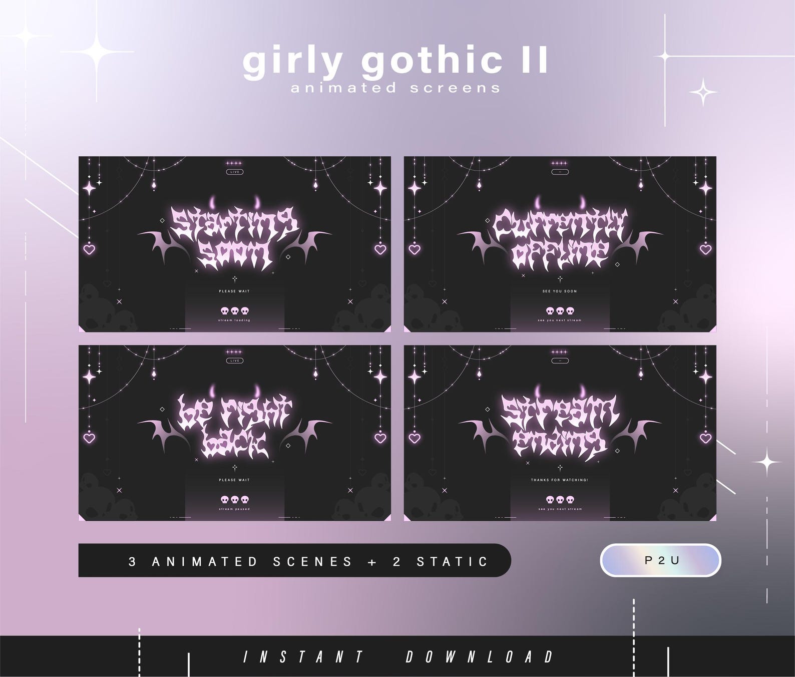 Animated Screens - Animated Scenes for Twitch - Aesthetic Screens ...