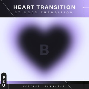 Stinger Heart Transition - Scene transition - Stinger Transition - Stream - Transition aesthetic - Cute stream - Stream animated