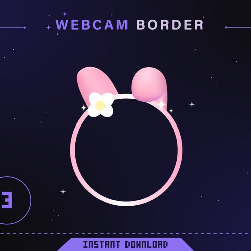 Meiodí cam Border / Cute / / Kawaii / Stream / Aesthetic Etsy