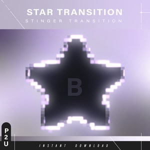 Stinger star transition - Scene transition - Stinger transition - Stream - Transition aesthetic - Cute stream - Stream animated