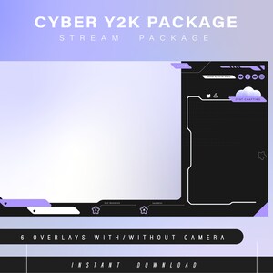 Cat Cyber Y2k - Twitch Pack - Animated Stream Pack - Streaming Scenes ...