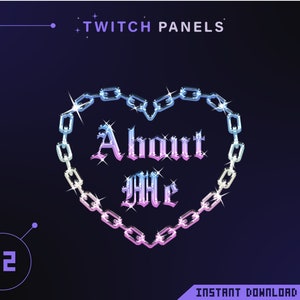 Stream Panels / Twitch panels / Gothic panels / Dark panels / Aesthetic panels / Metal panels / Crunge