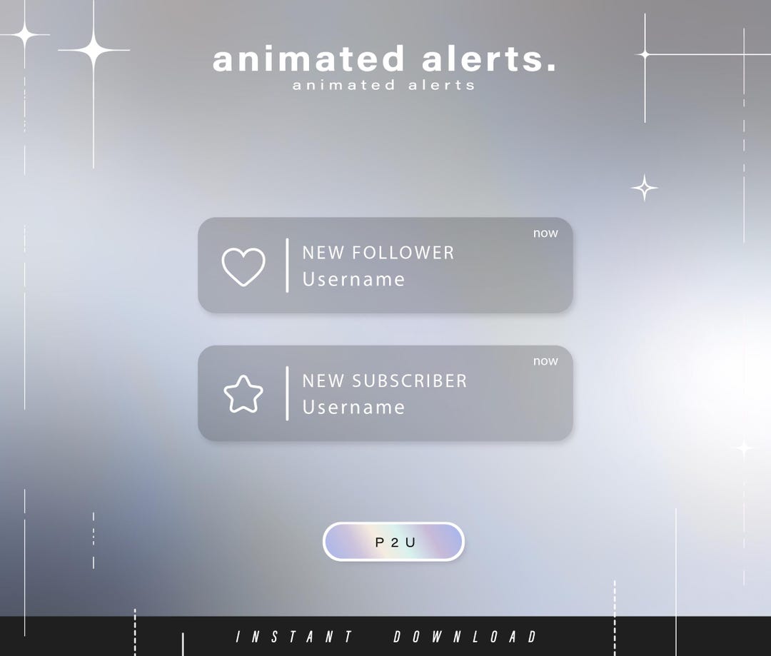 6x Animated Notification Alerts - Animated Alerts for Twitch ...