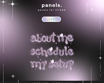 Panels for twitch - Panels - Twitch panels - Aesthetic panels - Twitch - Stream - Twitch overlays - Twitch package - Overlay - Stream pack