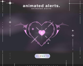 6x Animated cat alerts - Animated alerts for twitch - Aesthetic alerts - Cute animated alerts for stream - Twitch - Stream