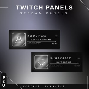Cyber panels for twitch -  Cyber panels - Twitch panels - Panels - Aesthetic panels - Twitch - Stream - Twitch overlays