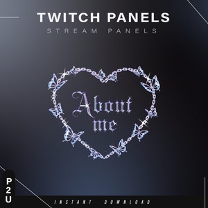 Stream Panels / twitch panels / gothic panels / dark panels / aesthetic panels /Grunge panels / Fairy panels