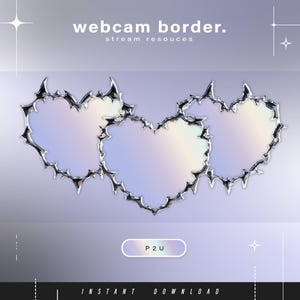 Bordo webcam animato - bordo catena webcam - bordo telecamera estetico - bordo telecamera - cornice webcam - flusso - twtich - carino