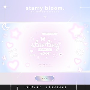Minimalist animated screens - Animated scenes for twitch -  Aesthetic screens - Animated screens - Twitch Ovelay - Twitch - Stream