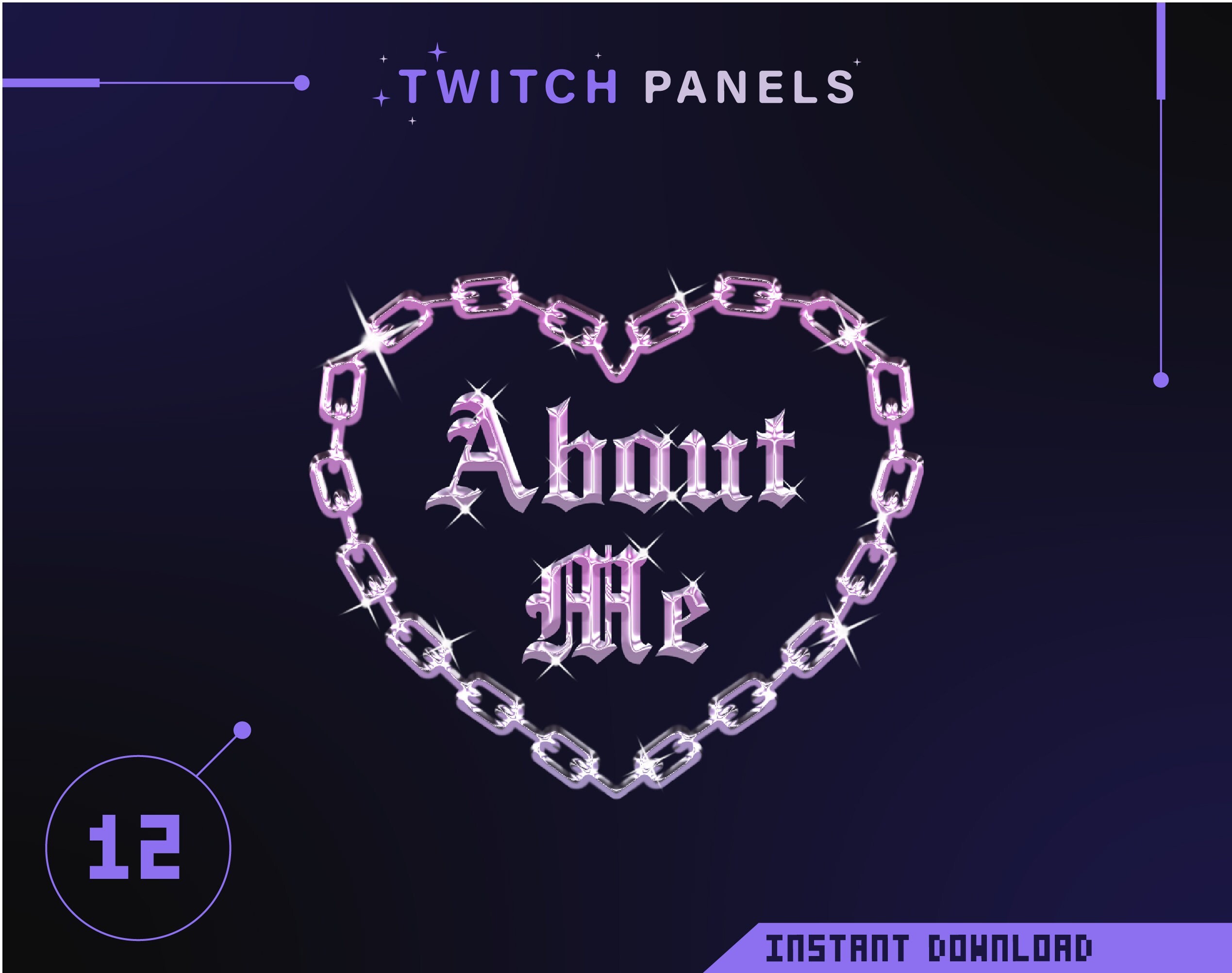 Stream Panels / twitch panels / gothic panels / dark panels / aesthetic panels /Grunge panels