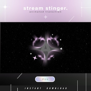 Stinger Transition - Transición de escena - Stinger Transition - Stream - Estética de transición - Twitch - Stream animado