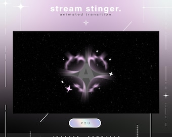 Stinger Transition - Transición de escena - Stinger Transition - Stream - Estética de transición - Twitch - Stream animado