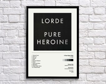 Lorde Album Cover Etsy