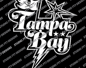Tampa Bay Sports Design Camiseta deportiva de Tampa Bay, calcomanía deportiva de Tampa Bay, transferencia de calor deportiva de Tampa Bay, archivo digital, PNG o SVG