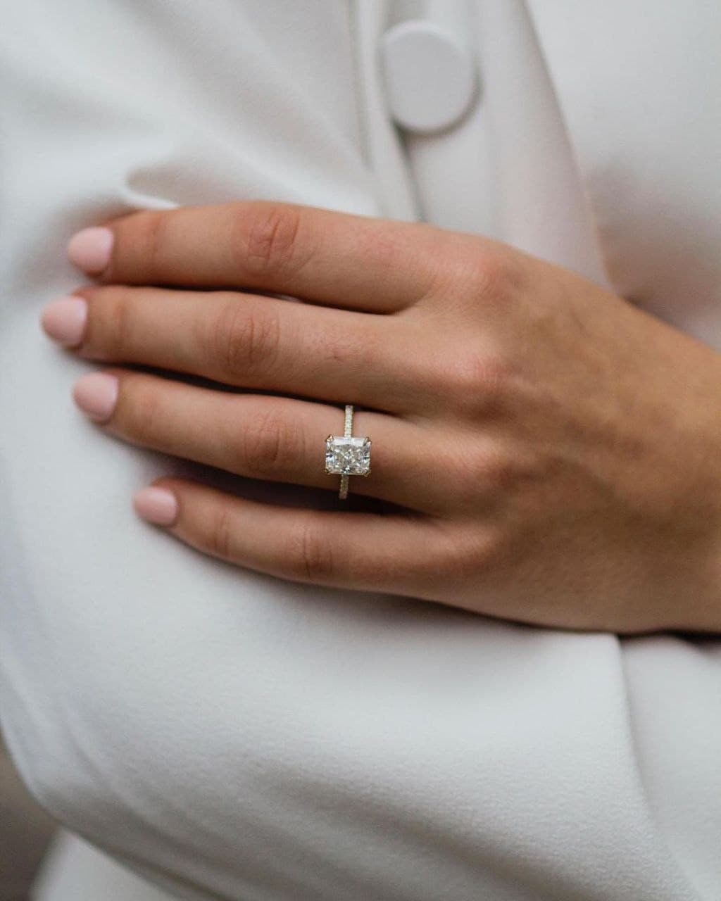 2.5 Ct Elongated Cushion Cut Engagement Ring Elongated Etsy