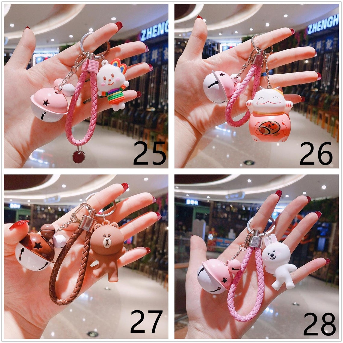 Llavero Kawaii 36 estilos lindos llaveros llaveros animales Etsy