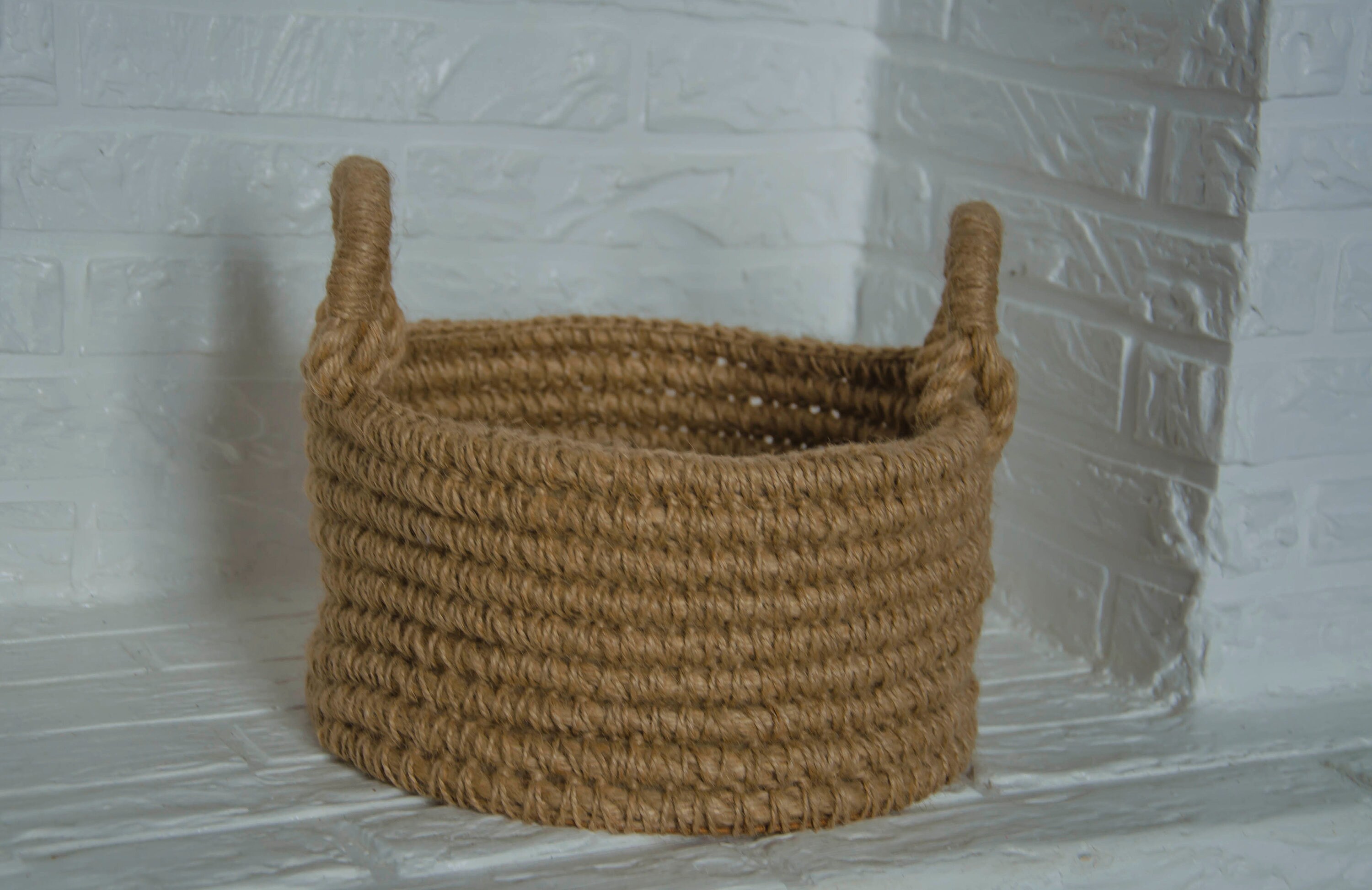 Jute basket Etsy