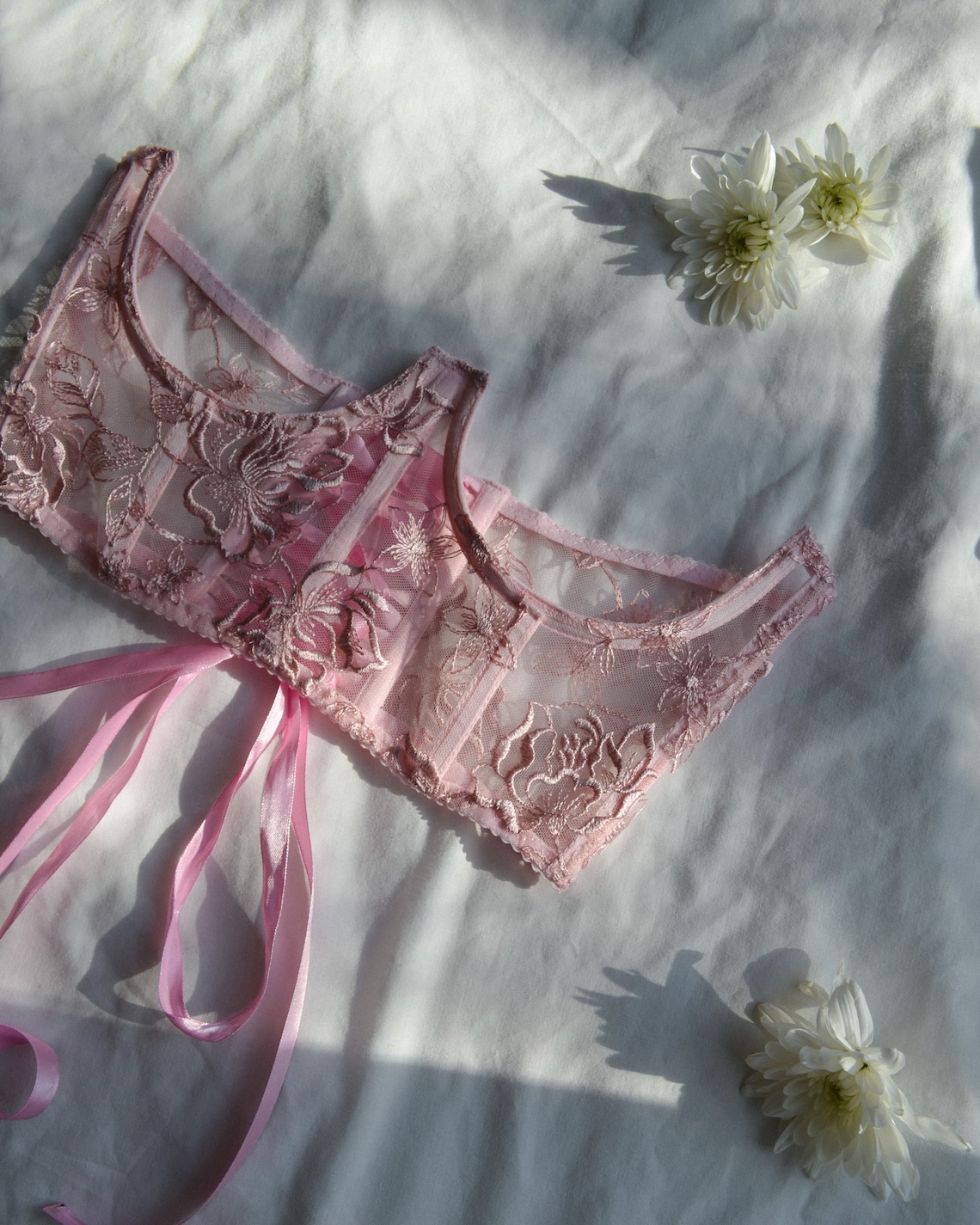 free spirit floral cupless corset
