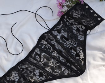 embroidered corset belt