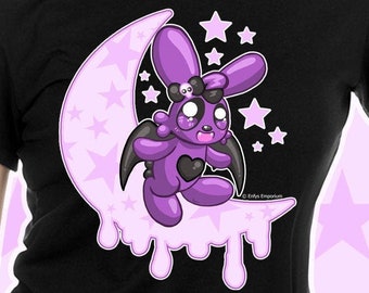 BunnyBat Tshirt - Kawaii T-shirt - Kawaii shirt - Kawaii clothing - Yume kawaii clothing - Fairy kei - Kawaii girl - Kawaii gift