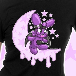 BunnyBat Tshirt - Kawaii T-shirt - Kawaii shirt - Kawaii clothing - Yume kawaii clothing - Fairy kei - Kawaii girl - Kawaii gift