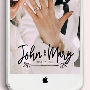 Wedding Snapchat Filter