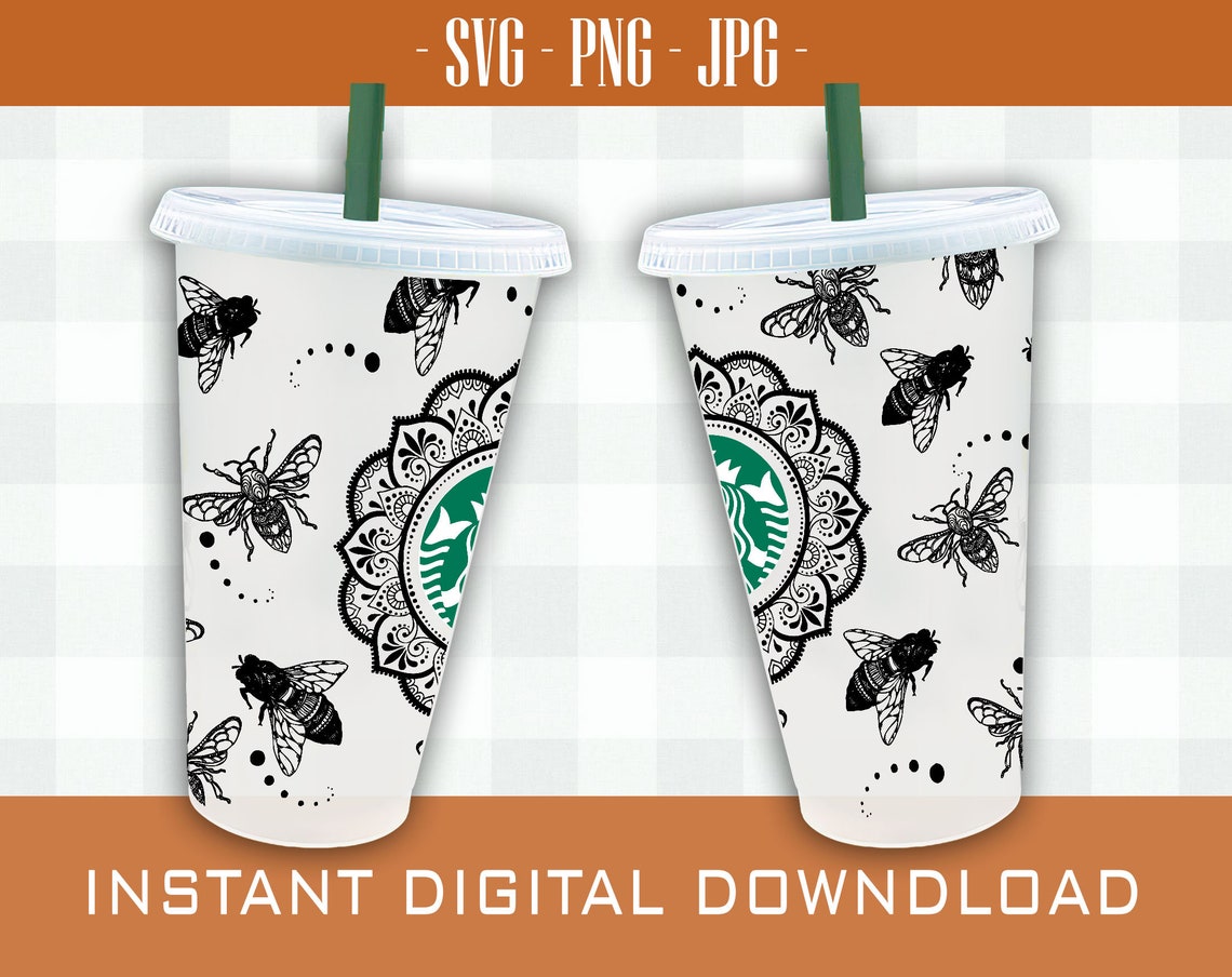 Download Starbucks Cup Svg bee Mandala svgMandalas svgMandala svg ...