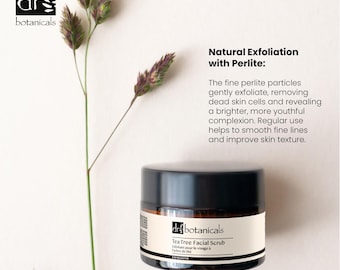 Scrub viso all'eucalipto e tea tree 50 ml - Dr Botanicals