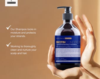 Biotin Vegan Natural Conditioner 500ml - Organic & Botanic