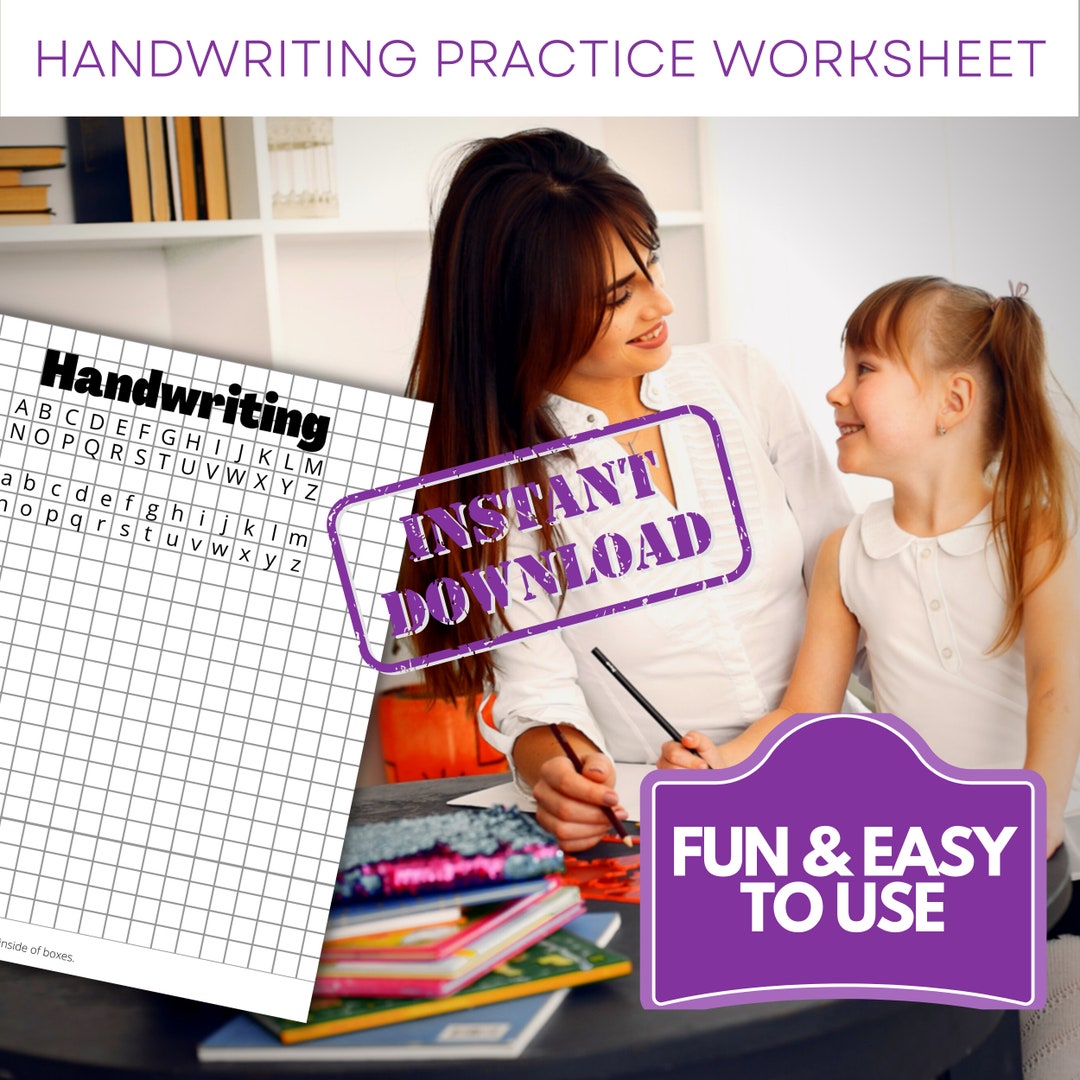 Perfect Your Penmanship: Digital Downloads and Worksheets for - Etsy