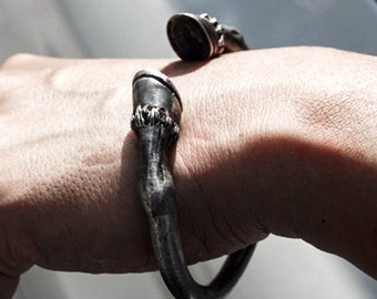 Horseshoe Cuff Bracelet: 925 Silver Equestrian Jewelry