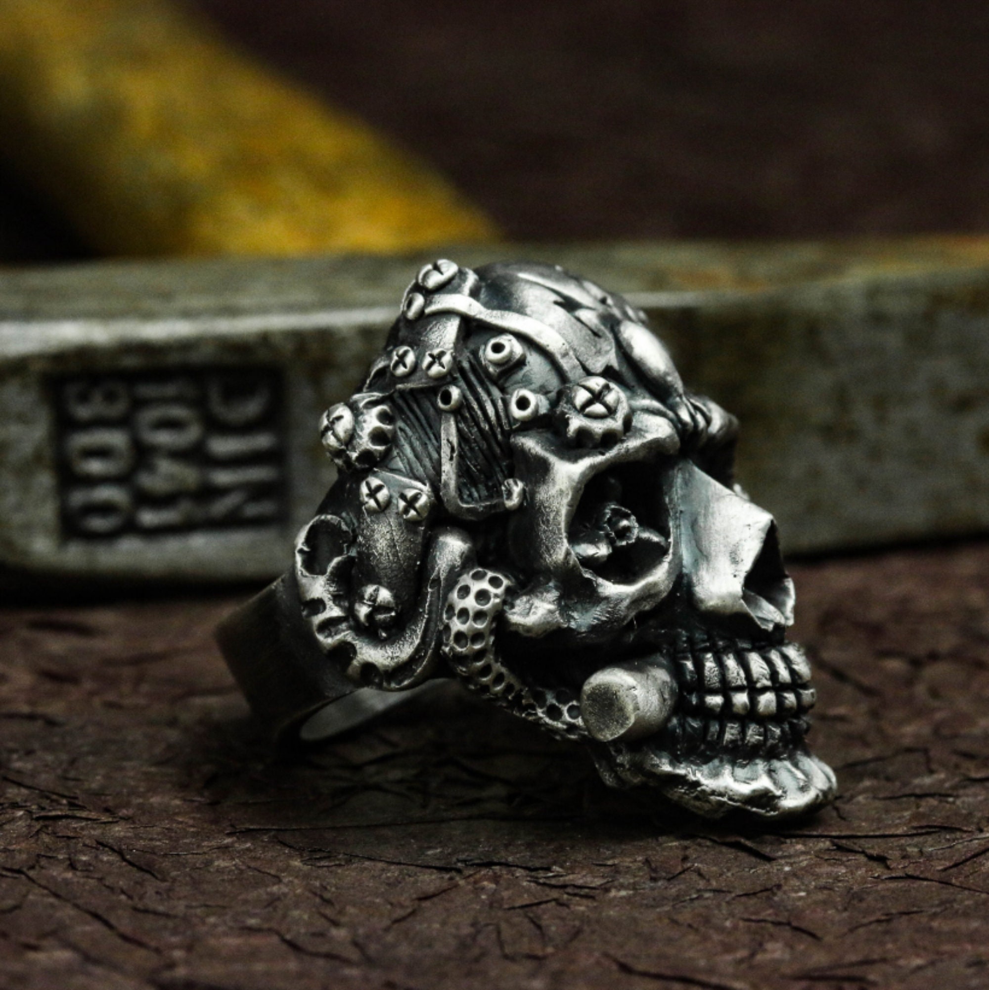 希少レア】Vintage Skull Design RingSilver925