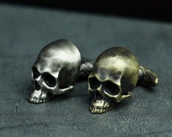 Skull Silver/Brass Cufflinks - Banquet/Wedding/Cocktail Party/Suit and Shirt Accessories