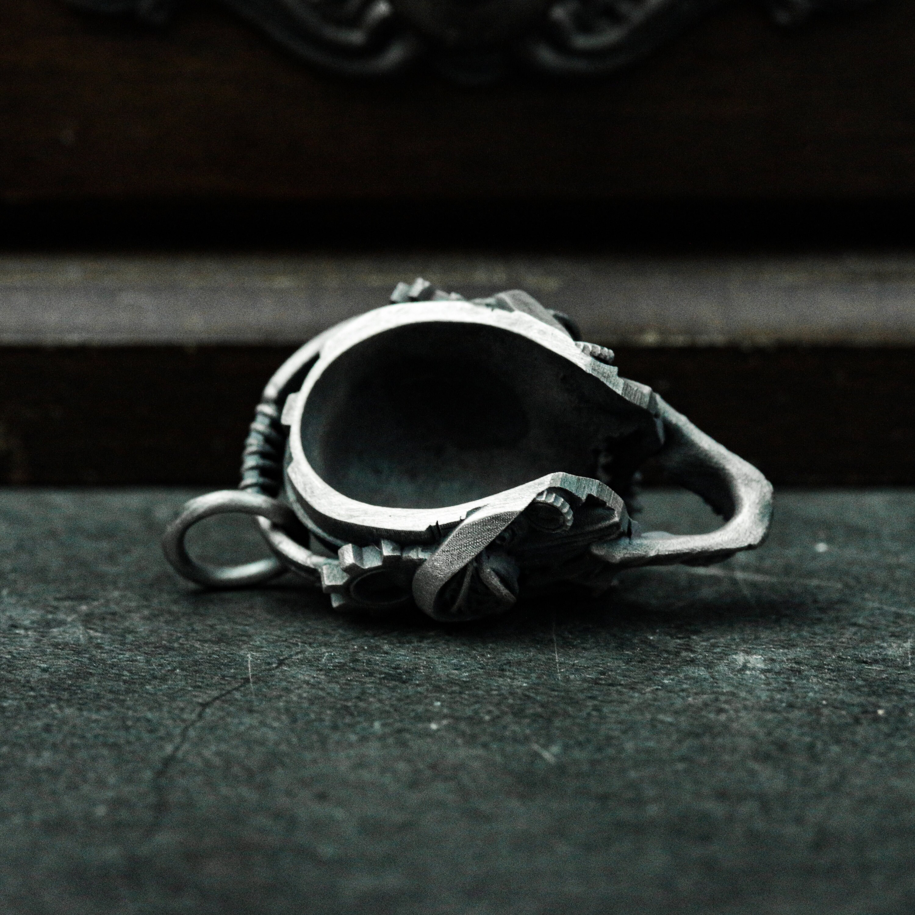 Cyberpunk Skull 925 Silver Pendant: Rocker Headphone Jewelry - Etsy