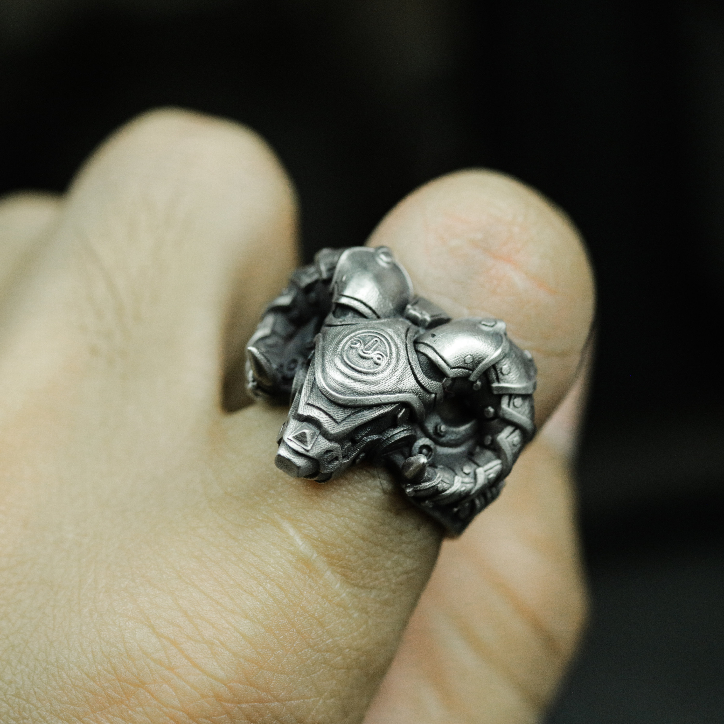 Cyber Sheep Silver Ring: Doomsday Mech Animal Ring - Etsy