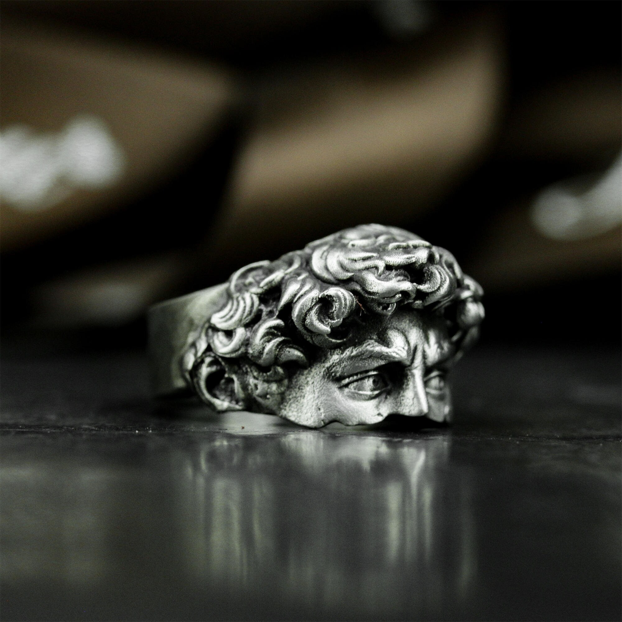 Broken David Silver Ring - Michelangelo