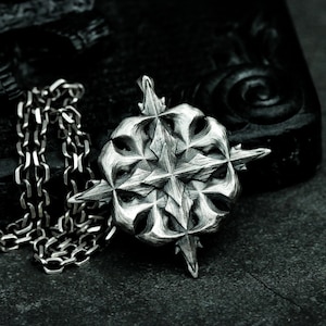 Shining Starburst 925 Silver Pendant - Star Light Necklace - North Star Guidance