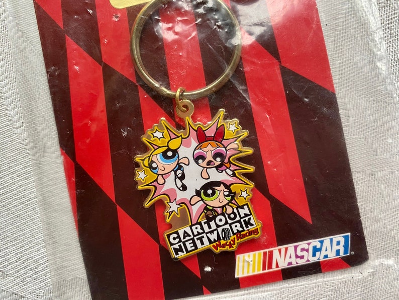 Powerpuff Girls NASCAR Wacky Racing Keychain 2002 Cartoon Network ...