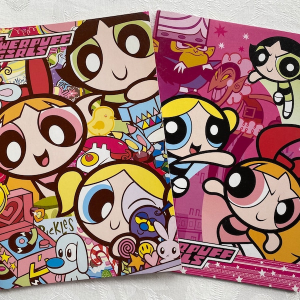 VTG Cartoon Network Japan Powerpuff Girls Notebooks - READ DESCRIPTION