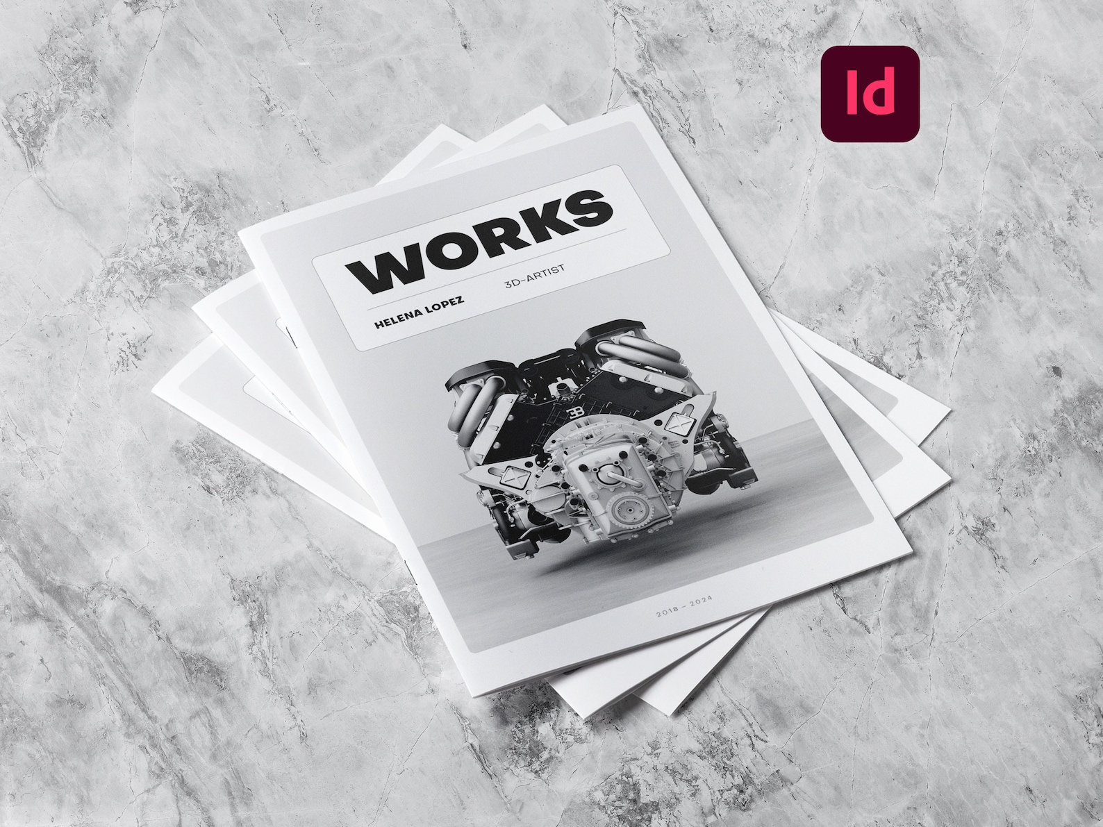 Modern Portfolio Template | Adobe Indesign - Etsy