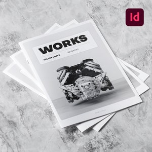 Modelo de Portfólio Moderno | Adobe InDesign