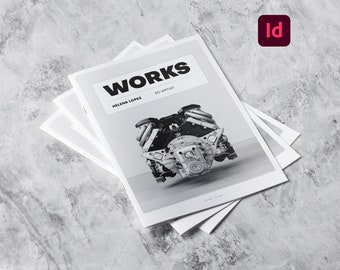 Modern portfoliosjabloon | Adobe InDesign