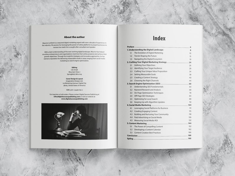 Plain Book Template | Adobe Indesign - Etsy