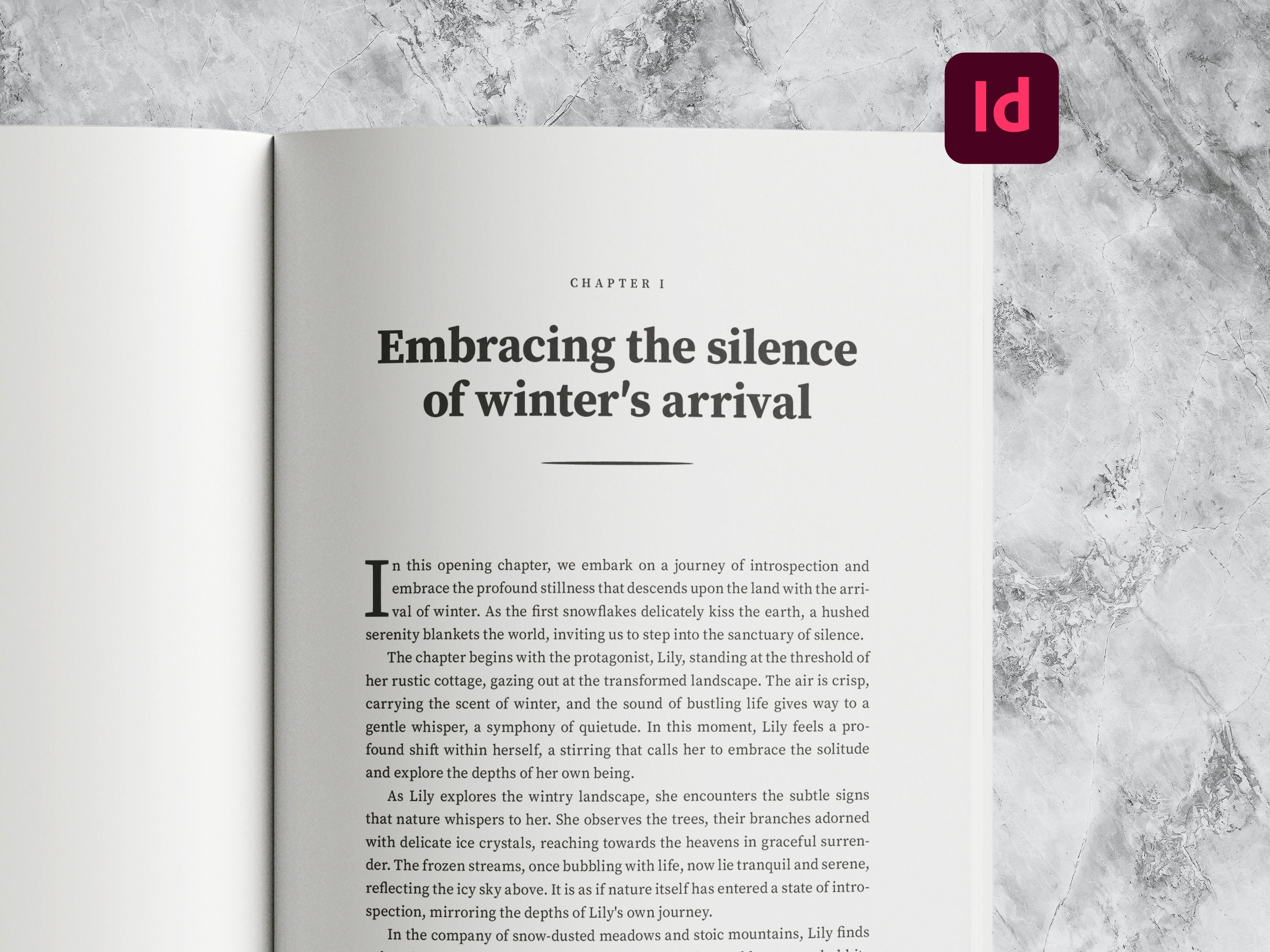 Minimalist Book Template | Adobe Indesign - Etsy