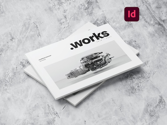 Minimalist Portfolio Template | Adobe InDesign