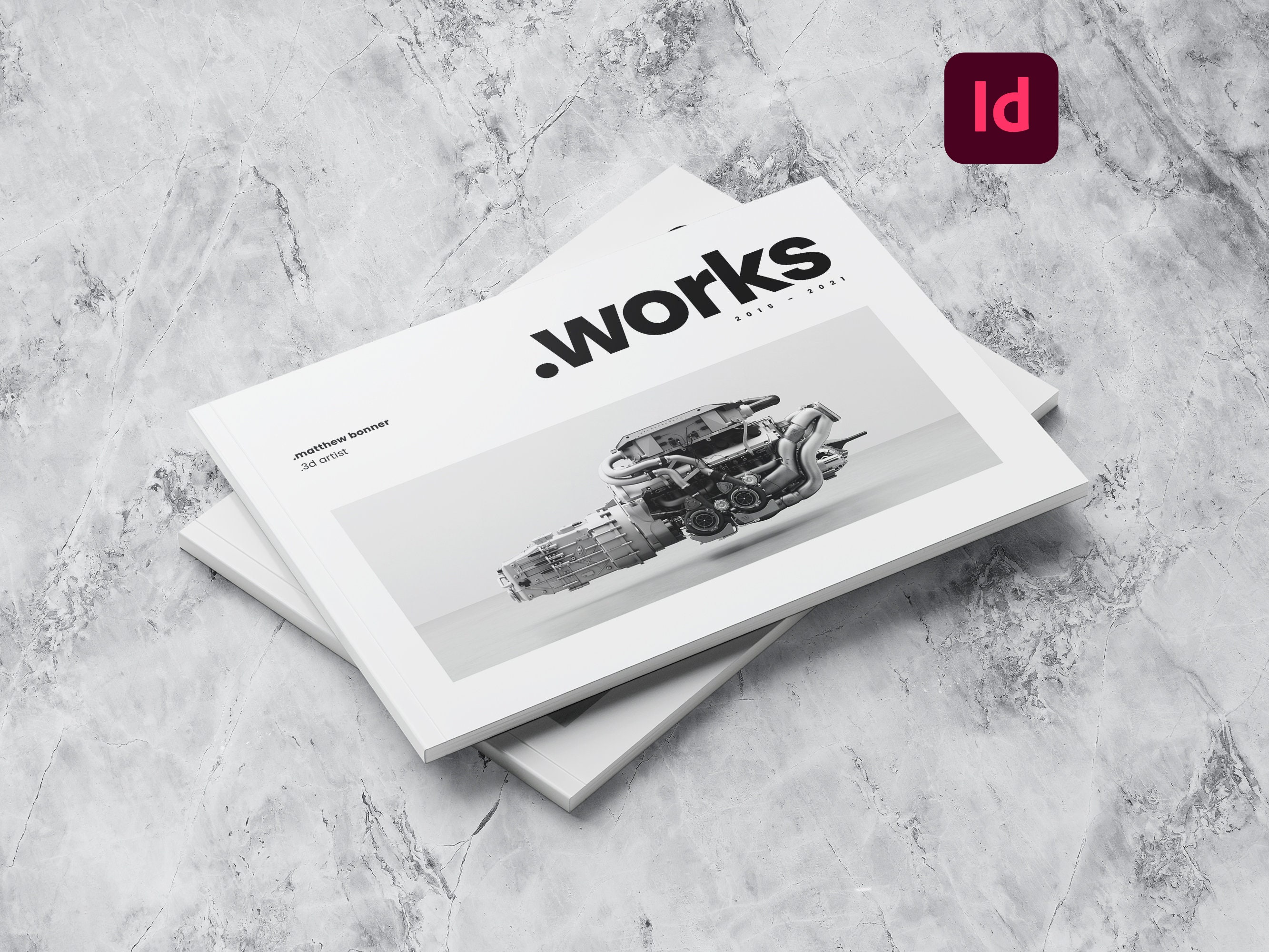 Minimalist Portfolio Template | Adobe Indesign - Etsy