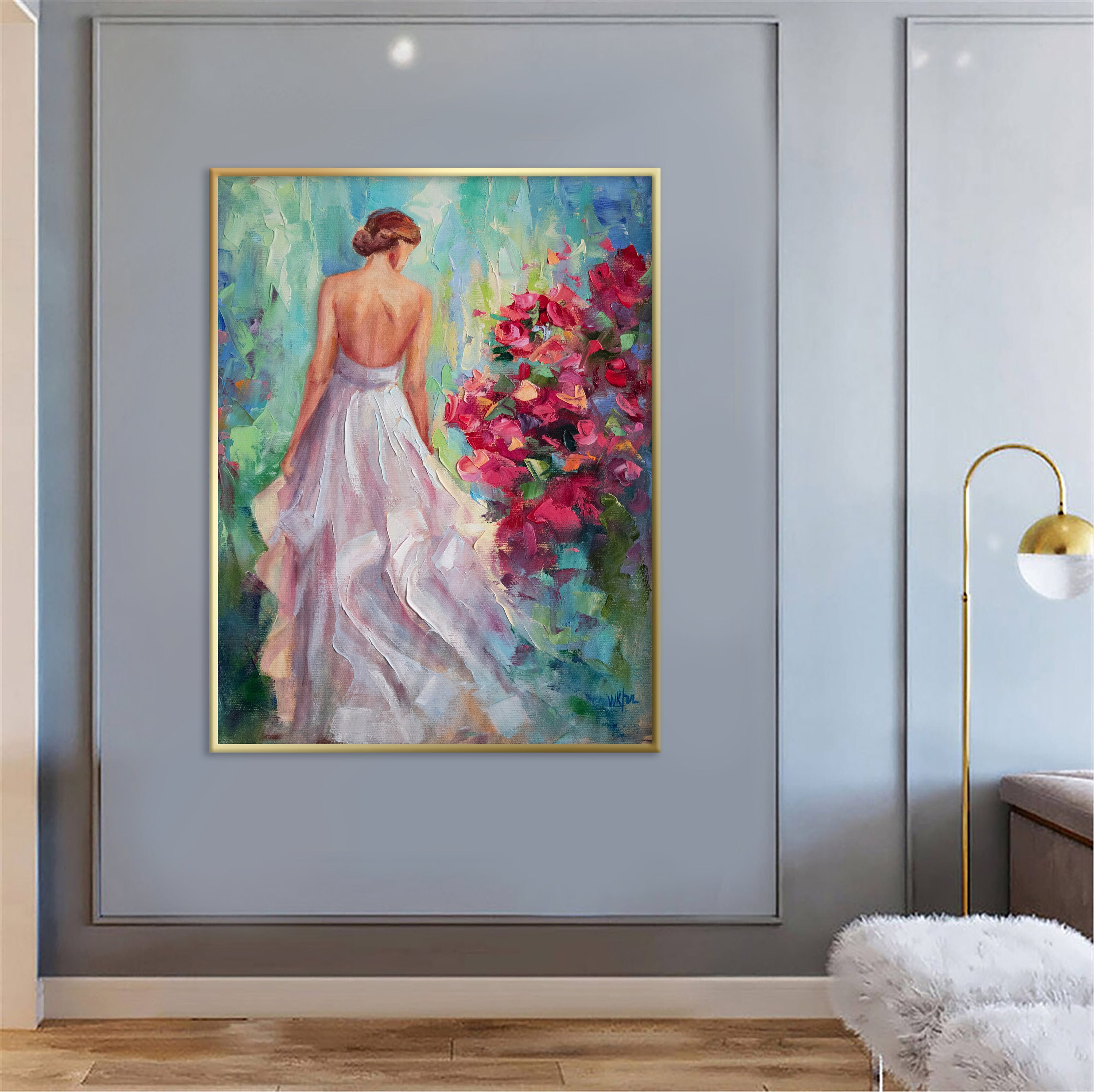 Scultura Donna Yoga Astratta Colorata In Resina – Decorazione Moderna Per Casa, Ufficio O Regalo Originale